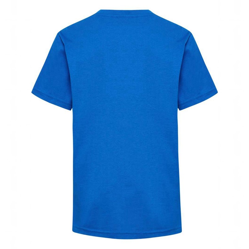 Hummel Tukas S/S T-shirts Kinderen Blauw | 753635-987