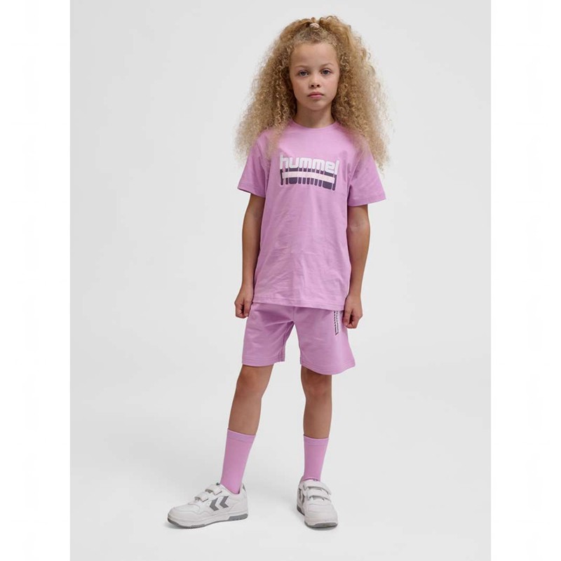 Hummel Tukas S/S T-shirts Kinderen Roze | 413667-123