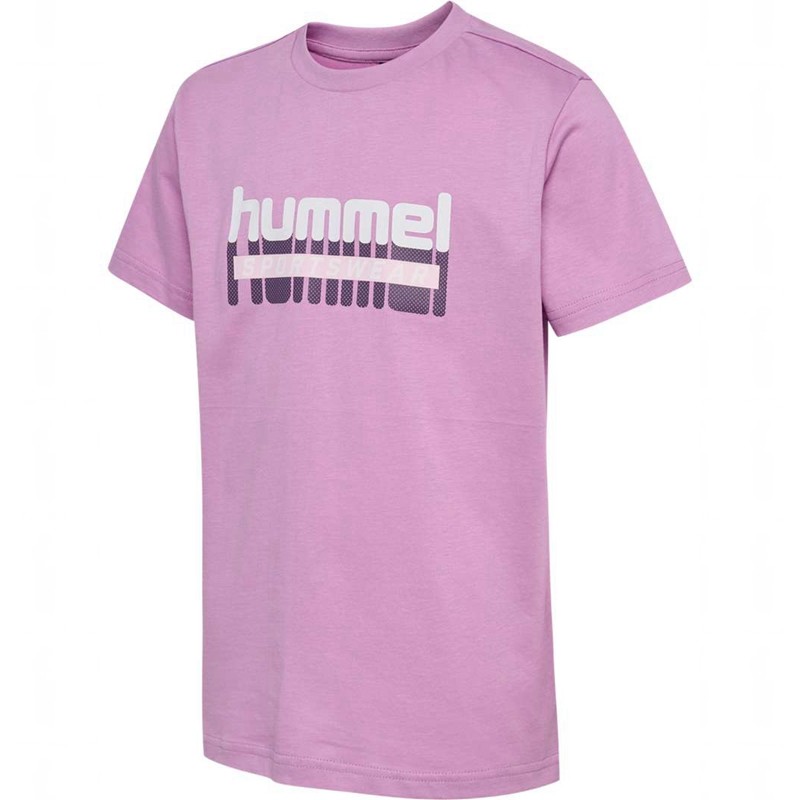 Hummel Tukas S/S T-shirts Kinderen Roze | 413667-123