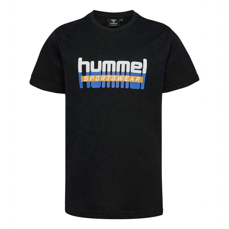 Hummel Tukas S/S T-shirts Kinderen Zwart | 580795-965