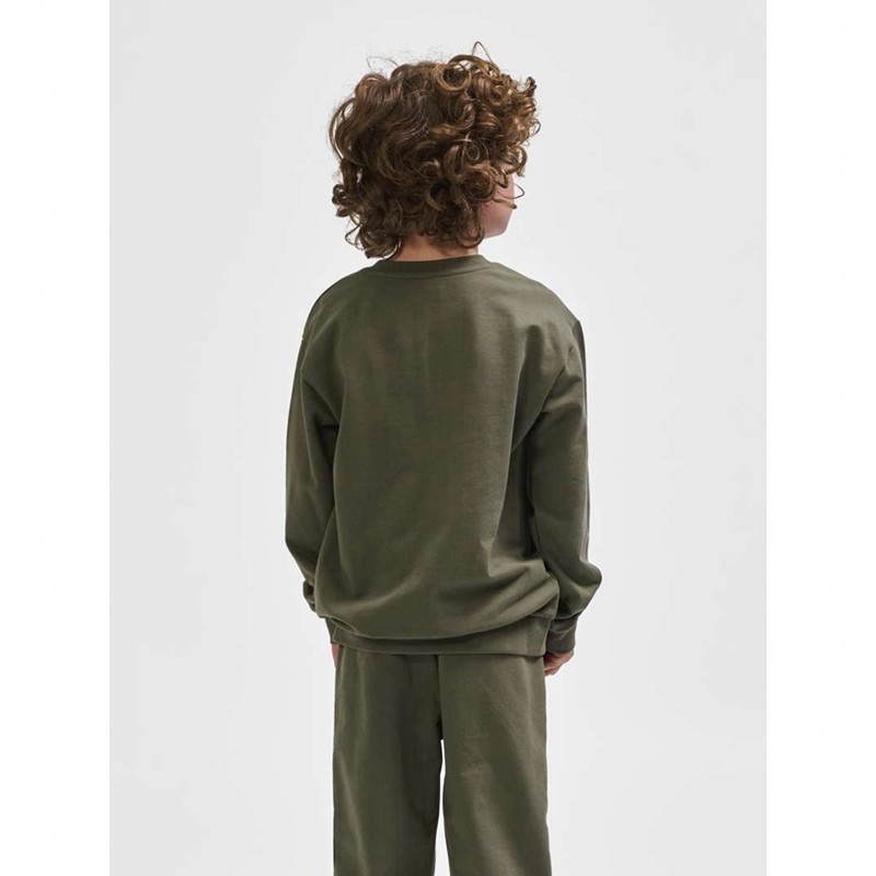 Hummel Tukas Sweatshirts Kinderen Olijfgroen | 740756-156