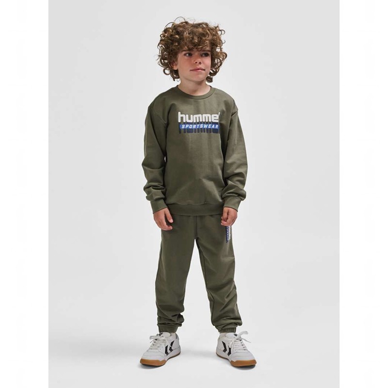 Hummel Tukas Sweatshirts Kinderen Olijfgroen | 740756-156