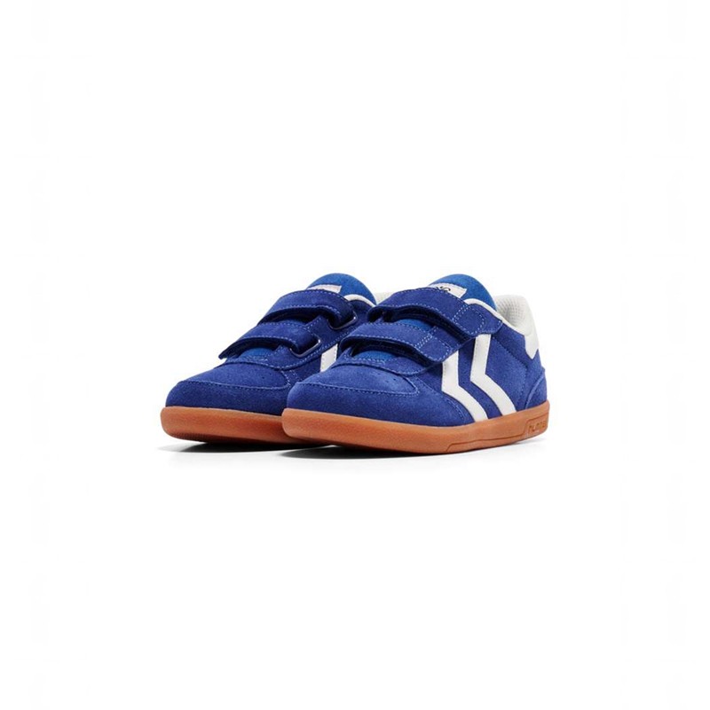 Hummel Victory Suede Ii Sneakers Kinderen Blauw | 716067-744