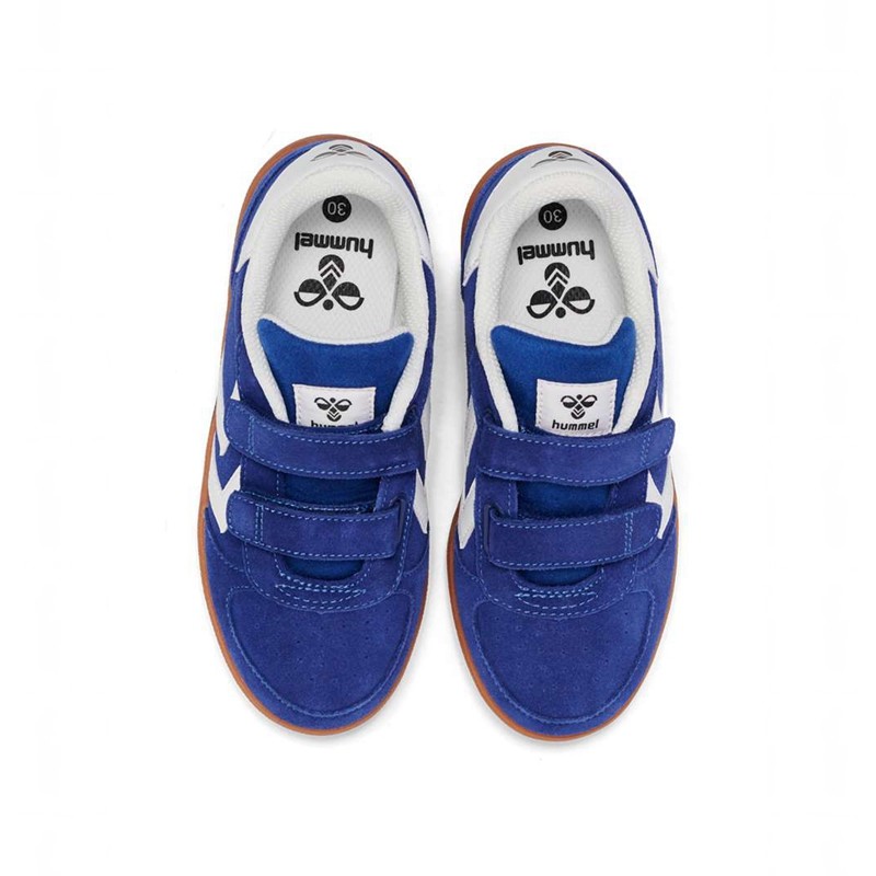 Hummel Victory Suede Ii Sneakers Kinderen Blauw | 716067-744