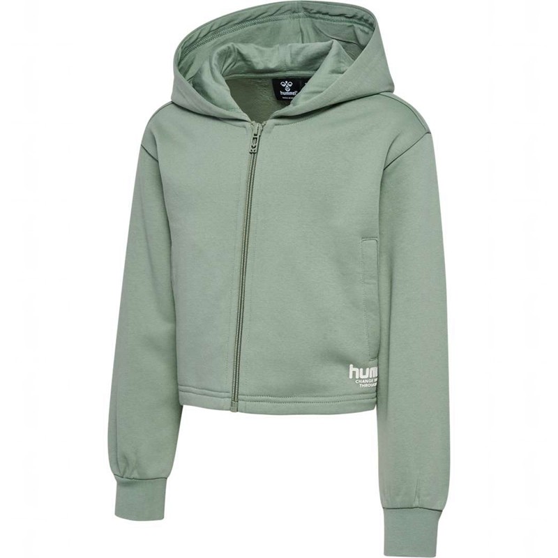 Hummel Zippi Zip Hoodie Kinderen Groen | 373352-078