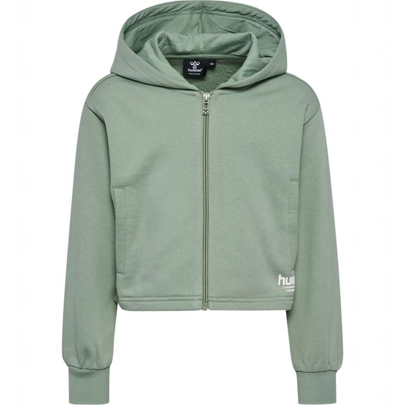 Hummel Zippi Zip Hoodie Kinderen Groen | 373352-078